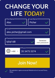 registration form
